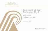 Scotiabank Mining Conference - December 2015