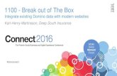 IBM Connect 2016 - Break out of the Box