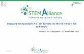Stem Alliance Webinar: 'Engaging young people in STEM careers: be the role model for tomorrow'