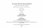 Plastic waste and management