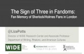 2016 Fan Studies conference paper on Three Stages of Fandom