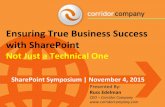 Ensuring True Business Success with SharePoint (Not Just a Technical One)