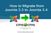 How to Migrate from Joomla 3.3 to Joomla 3.4