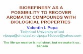 Biorefinery as a  possibility to recover aromatic compounds with biological properties