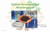 Optical sensing of soil macronutrient