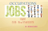 Occupations quiz