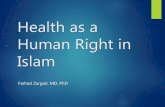 Health as a Human Right in Islam-Part 3
