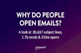 Why do people open emails?