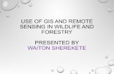 use of gis and remote sensing in wildlife and forestry