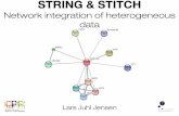 STRING & STITCH: Network integration of heterogeneous data