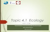 Topic 4.1  species, communities and ecosystems