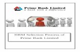 HR selection process of prime Bank Bangladesh