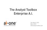 ai-one Analyst Toolbox Introduction March 2016