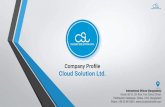 Cloud Solution Ltd. : Company Profile