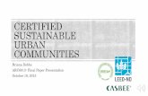 Sustainable Urban Communities
