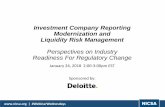 Mutual Fund Modernization and Liquidity Risk Management