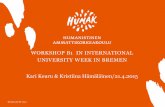 Social empowerment and participation in youth work in finland and one minute movie workshop