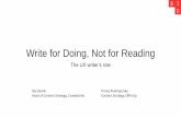 Writing for Doing, Not Reading: The UX Writer’s Role | Seattle Interactive 2017