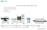 Low end LED lighting  PCB SMT full  line solution