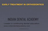 Early treatment in orthodontics /certified fixed orthodontic courses by Indian dental academy
