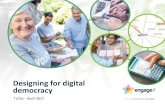 Designing for digital democracy - Amelia Loye (engage2)