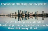 Looking for a Leadership Coach, Speaker or Trainer?