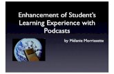 Enhencement Of Students Learning With Podcasts