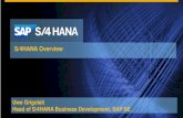 With SAP HCM Cloud Service S/4HANA and … SAP HCM Cloud Service S/4HANA and SupportOverview Uwe Grigoleit Head of S/4HANA Business Development, SAP SE ... SAP S/4HANA Enterprise Management