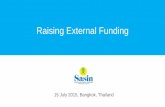 Sasin Entrepreneurship July Sundowner  "How to raise external funding" by Aung Kyaw Moe (15.7.15)