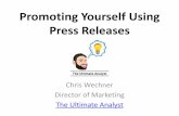 Promoting Yourself Using Press Releases 20151008