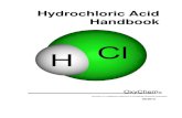 Hydrochloric Acid Handbook - Occidental  · PDF fileHydrochloric Acid Handbook OxyChem ® ... Calcium chloride is also used in oil recovery products such as drilling muds and