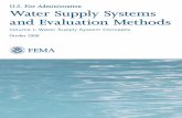 Water Supply Systems and Evaluation Methods: Volume I · PDF fileU.S. Fire Administration Water Supply Systems . and Evaluation Methods. Volume I: Water Supply System Concepts. October.