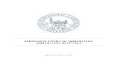 PERMANENT COURT OF ARBITRATION ARBITRATION RULES 2012 · PDF file7 Response to the notice of arbitration Article 4 1. Within 30 days of the receipt of the notice of arbitration, or