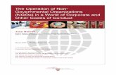 THE OPERATION OF NON-GOVERNMENTAL · PDF fileThe Operation of Non-Governmental Organizations (NGOs) in a World of Corporate and ... compliance, public relations and ‘nice-to-do’