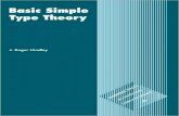 BASIC SIMPLE TYPE THEORY -   · PDF fileBASIC SIMPLE TYPE THEORY J. Roger Hindley University of Wales, Swansea CAMBRIDGE UNIVERSITY PRESS