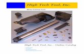 Metal Cutting Tools - High Tech Tool, Inc. Tech Tool Catalog.pdf · Metal Cutting Tools . ... A substantial stock of API threading ... 18 A general purpose grade for machining cast