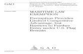 GAO-04-421 Maritime Law Exemption: Exemption ... - gao.gov · PDF filePage i GAO-04-421 Exemption from Maritime Law Contents Letter 1 Results in Brief 4 Background 6 Intent of PVSA