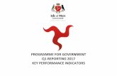 PROGRAMME FOR GOVERNMENT Q1 REPORTING 2017 KEY PERFORMANCE ... · PDF filePROGRAMME FOR GOVERNMENT Q1 REPORTING 2017 ... The first quarter for 2017/18 ran April, ... (KPIs). Each KPI