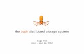 the ceph distributed storage system - MSST Conferencestorageconference.us/2012/Presentations/M05.Weil.pdf · the ceph distributed storage system sage weil ... reliable, high-performance