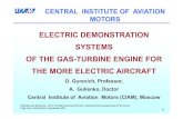ELECTRIC DEMONSTRATION SYSTEMS OF THE GAS-TURBINE · PDF fileELECTRIC DEMONSTRATION SYSTEMS OF THE GAS-TURBINE ENGINE FOR ... Optimization of air-gas channel for starter ... (electric