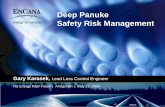 Deep Panuke Safety Risk Management - · PDF fileDeep Panuke Safety Risk Management ... TEG. Contactor. Export Gas. Compressors. Export Gas. to Shore. ... Standby Vessel at facility