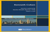 Kenneth Cohen - UC San Diego Librarylibraries.ucsd.edu/assets/sdta/transcripts/cohen-kenneth_20080805.pdf · Kenneth Cohen Mr. Kenneth M. Cohen, Ken serves as Senior Business Advisor