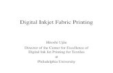 Digital Inkjet Fabric Printing - Innovative Textile · PDF fileDigital Inkjet Fabric Printing Hitoshi Ujiie Director of the Center for Excellence of ... “Nonoparticulate Textile