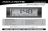 Atomic Alarm Clock - AcuRite · PDF fileAtomic Alarm Clock models 13131A3 / 13131W2 / 75065. 2 Congratulations on your new AcuRite product. To ensure the best possible