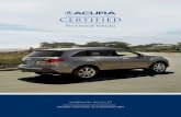 WARRANTY BOOKLET - Acura · PDF fileWARRANTY BOOKLET Warranty Information as of December 2014. Customer Name Acura Model Year VIN# ... This booklet will help you become familiar with