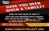 WERE YOU TOLD NEVER TO OPEN IT? HAVE YOU EVER …taweezproject.com/wp-content/uploads/2016/01/Taweez-Project-A4... · what did the say peace about wearing taweez (amulets)? 'whoever