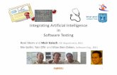 Integrating Artificial Intelligence Software Testingin.bgu.ac.il/en/engn/ise/QT/Documents/Artificial Intelligence... · Integrating Artificial Intelligence in Software Testing Roni