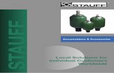 · PDF fileThe design of the Stauff accumulator makes use of the difference in the compressibility between a gas (nitrogen) and a liquid (hydraulic ﬂ uids)