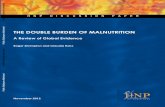 THE DOUBLE BURDEN OF MALNUTRITION - World Bank · PDF fileunpolished results on HNP topics to encourage discussion and debate. ... The Double Burden of Malnutrition (DBM) is the coexistence