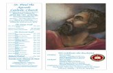St. Paul the Apostle Catholic · PDF fileSt. Paul the Apostle Catholic Church ... 18223 Point Lookout Dr. Nassau Bay, Texas 77058-3594 281-333-3891 / Fax: ... much love and appreciation,